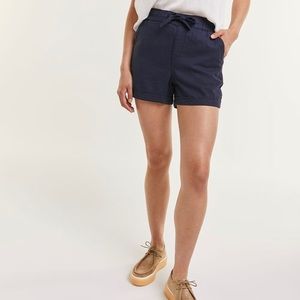 Reitman’s Linen-Blend Pull On Shorts, size 14, Verona Blue, NWT